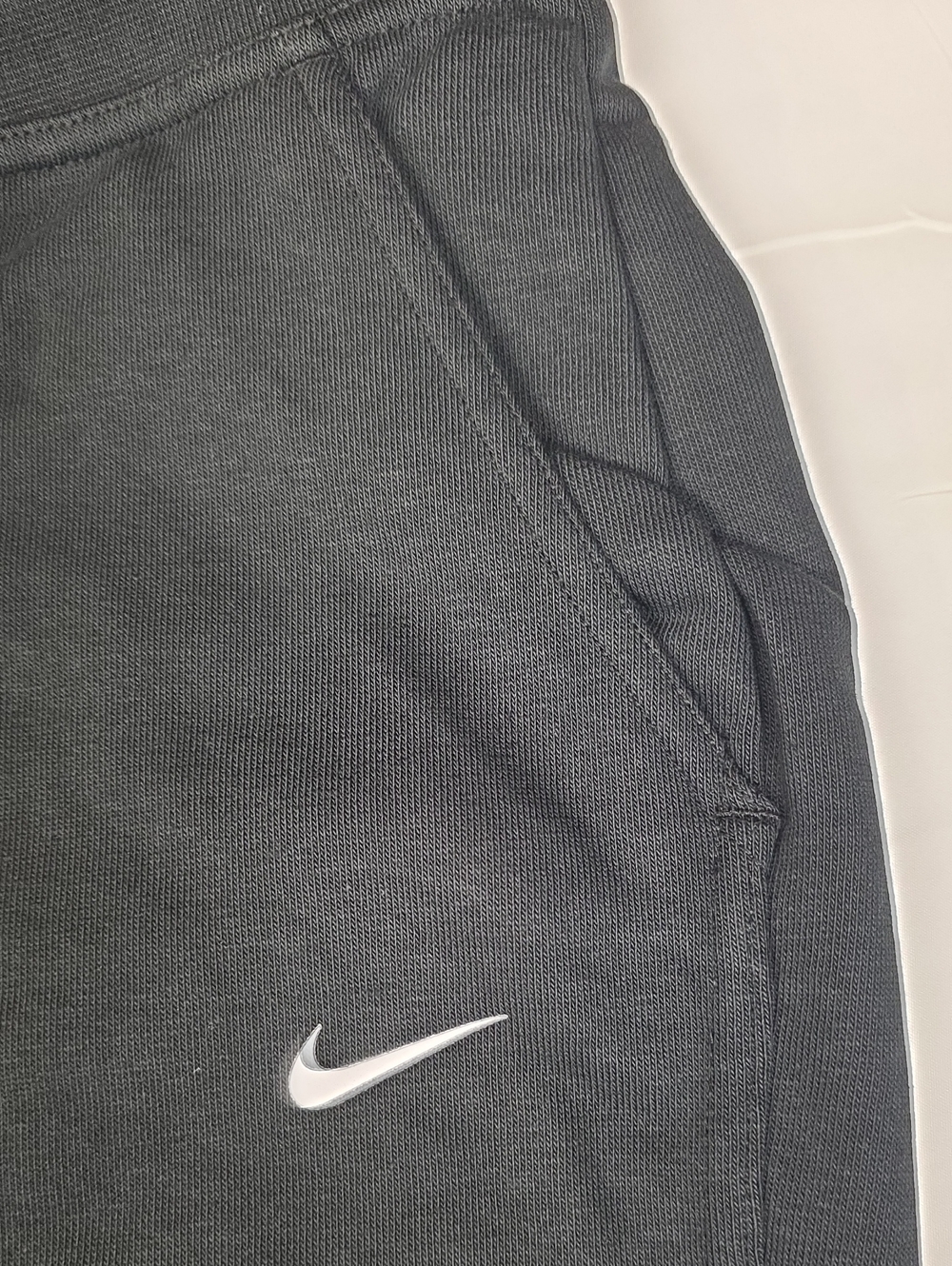 Nike Black Jogger Sweatpants with White Swoosh Women S - Picture 4 of 9
